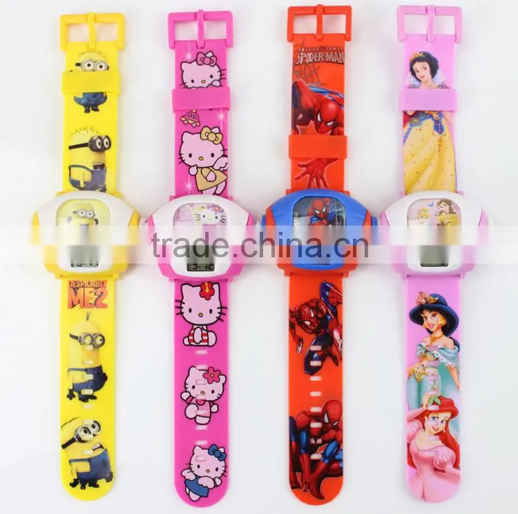 Latest Digital Kids Projector Watches Silicone Cartoon Watch