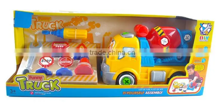 Intellect diy toy truck kids assembling toys