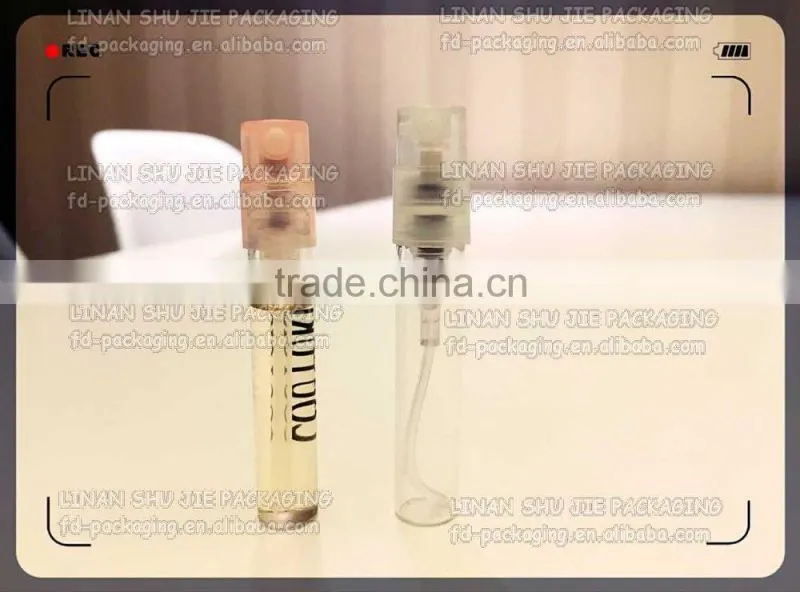 2ml, 3ml tester sprayer glass bottle with cap, perfume bottle, Glass Perfume atomizer