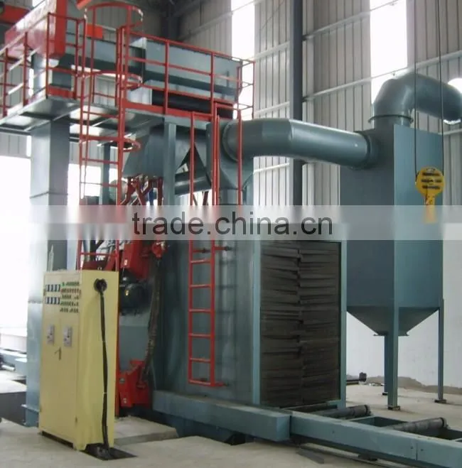 Roller conveyor steel profile shot blasting machines