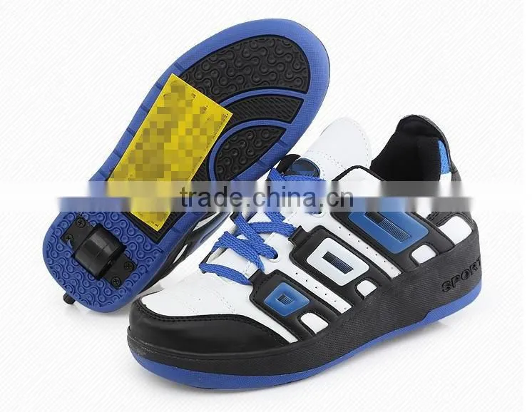 High quality fashion kids roller shoes with retractable one wheel