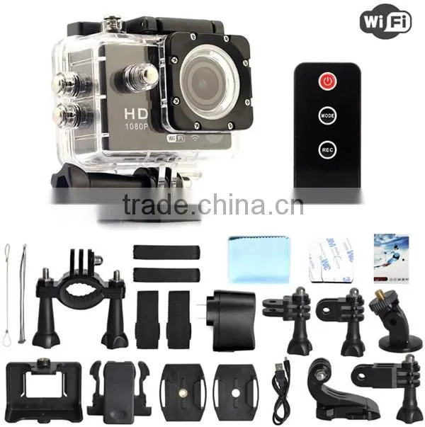 sj4000 newest wifi remote control waterproof sports Helmet Bicycle Car Vehicle DVR Sports Action Video DV Recorder