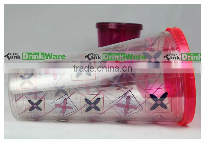 Double Walled Plastic Big Cup 1000ml Plastic Cup