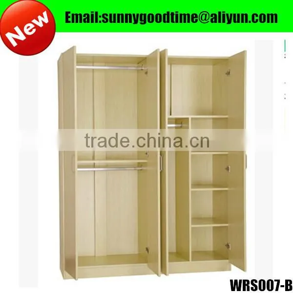 Wholesale cheap 4 door modern bedroom wardrobe