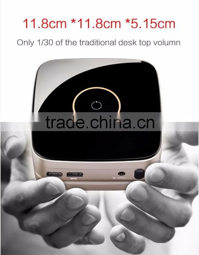 10*10cm NUC J1900 industrial fanless 4k mini pc 12v