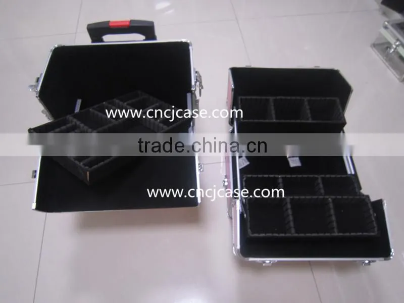 aluminum trolley make up case,aluminum rolling hairdressing case,aluminum trolley cosmetic case