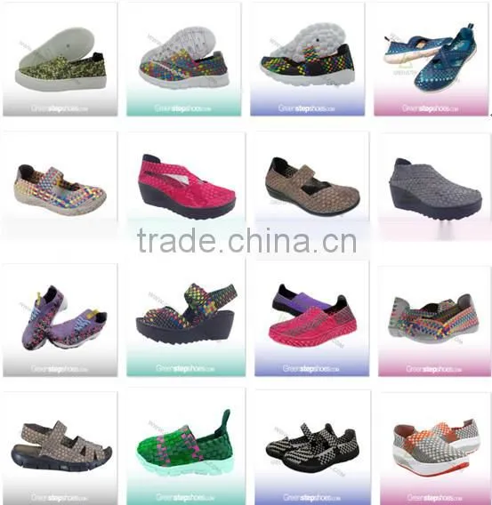 Resort Cross Strap Elastic Woven Casual Shoes