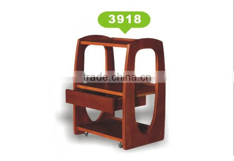 3917A hand trolley hair salon trolley wood beauty salon trolley cart salon trolley