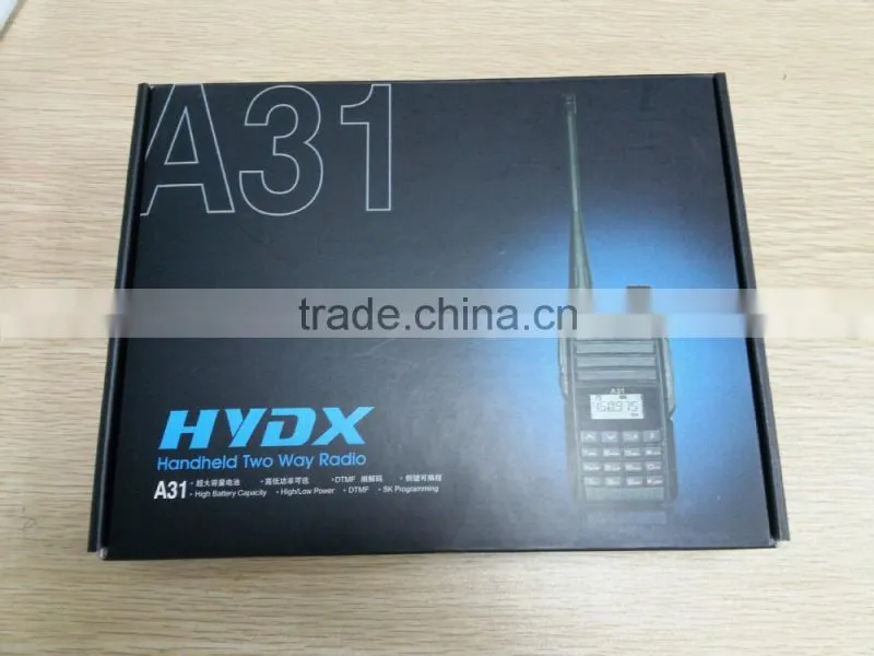HYDX A31 uhf/vhf leisure communications Analog walkie talkie wholesale portable 2 way radio