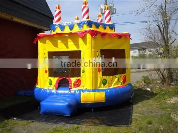 PVC tarpaulin inflatable cake bouncer,inflatable cake castle for sale