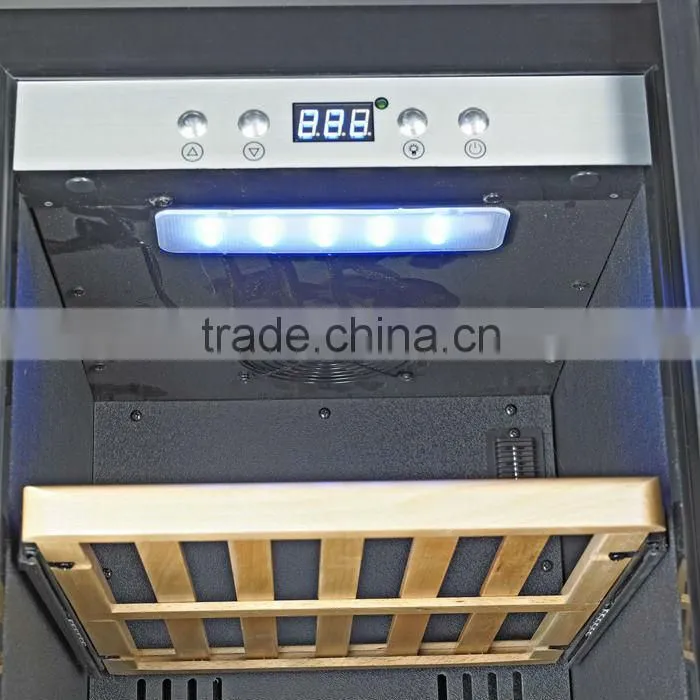 80L refrigerated wooden wine cabinet