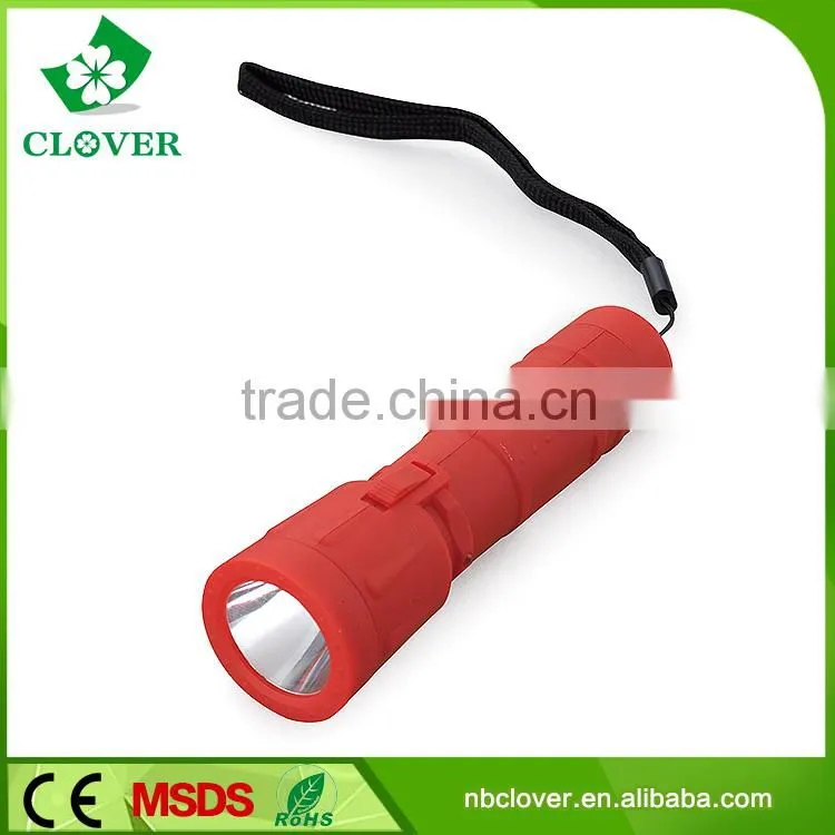 18650 lithium battery plastic mini led powerful rechargeable flashlight