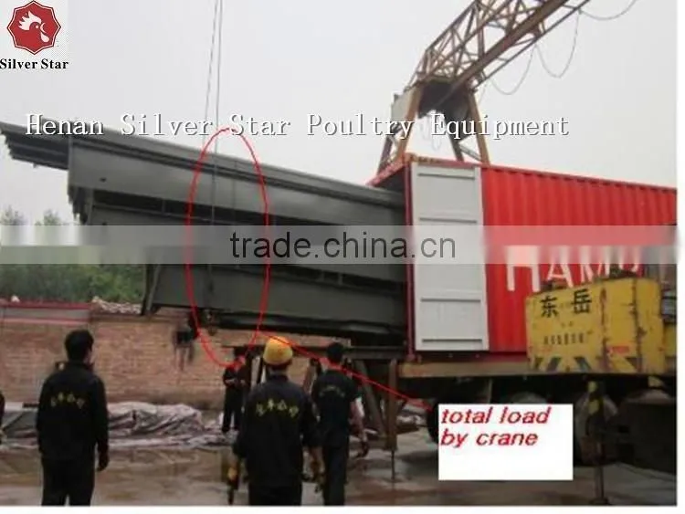 poultry farm use steel structure for battery broiler chicken coop