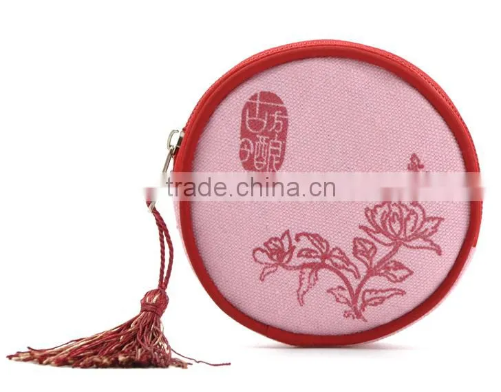 Promotional Round Shape MINI Canvas Bags with Company Logo