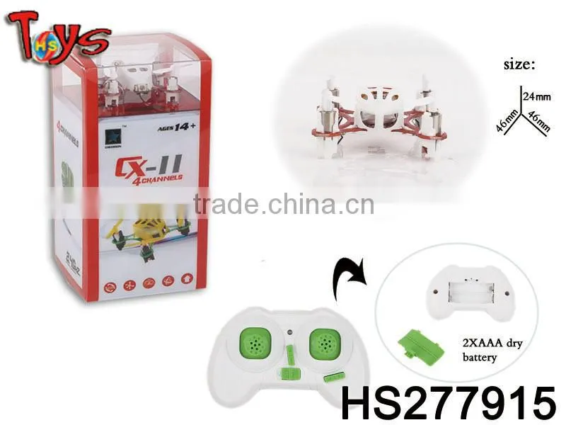 Hot sales 2.4G 4CH 6-axis gyro rolling very mini RC quadcopter with 3 speed for adjustment