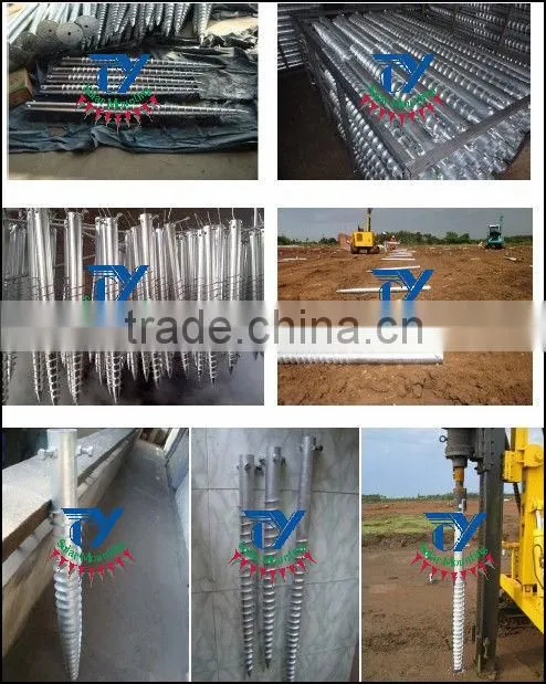 Solar tracking system based on concrete foundation