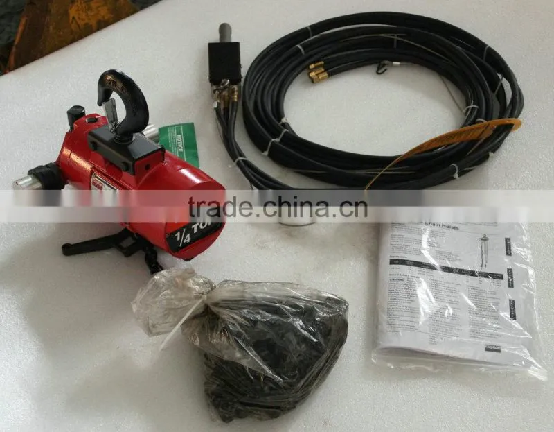 Pneumatic air hoist, 1/4Ton,1/2Ton,1Ton air hoist, air lifting hoist