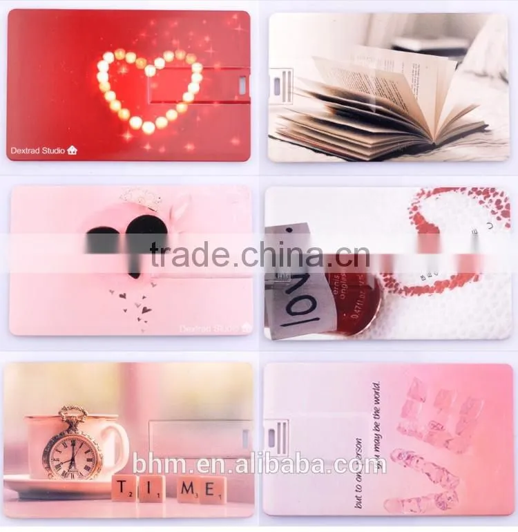 Factory price credit card usb flash drive 16gb plastic usb flash drive