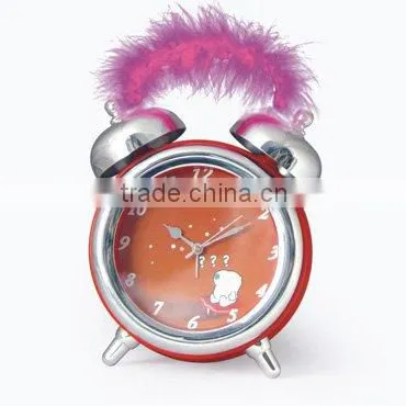 Table Alarm Clock with feather