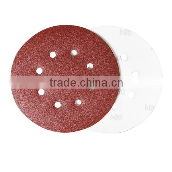 Red Aluminum Oxide PSA Abrasive Disc, White Aluminum Oxide Hook And Loop Abrasive Disc