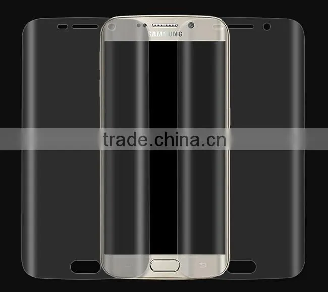 China supplier anti shatter TPU gel silicon screen protector for mobile phone for S6 EDGE