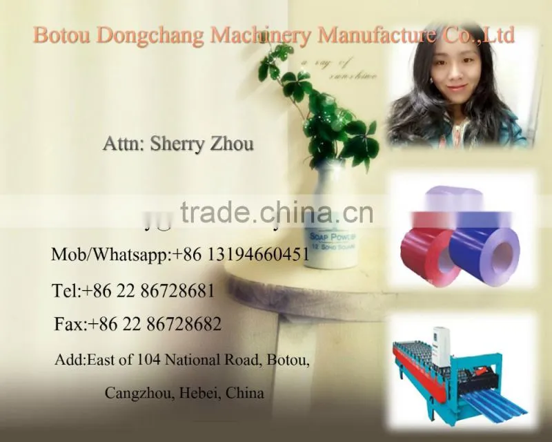 Color Steel Roofing Sheet Making Machine/galvanized roofing sheet roll forming machine