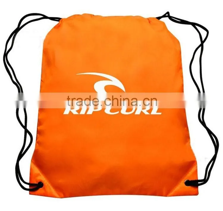 Factory directly sale 210D polyester camouflage color drawstring bag with low price