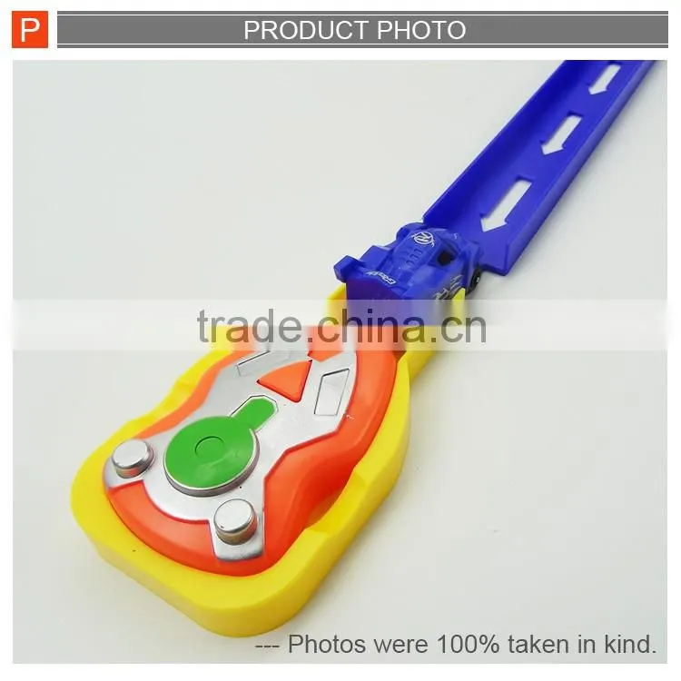 Max speed ejection racer car with railway track car set