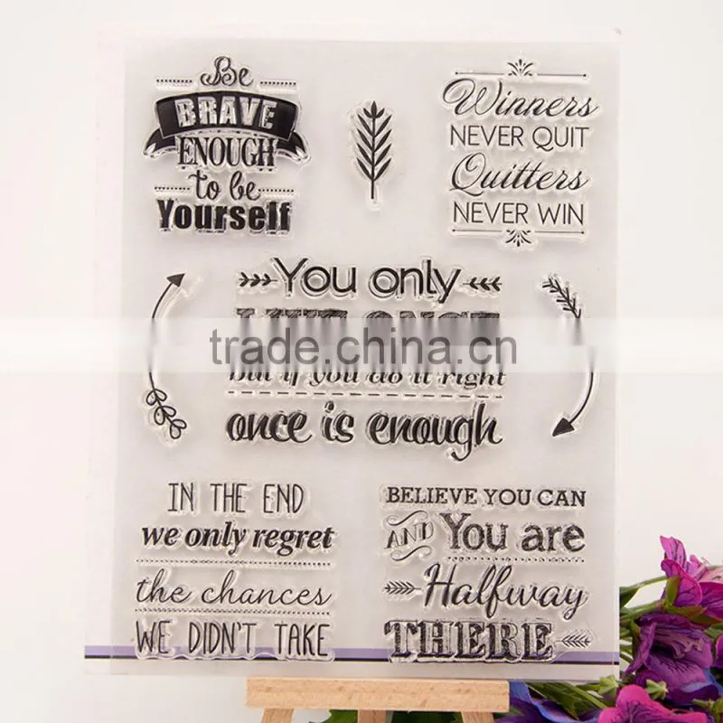 flower design clear stamp