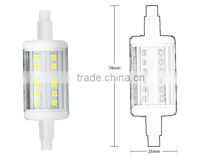 High Power SMD 2835 r7s led 78mm 10w dimmable linear 360 degree