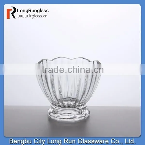 LongRun 2015 Stocked Feature 1360g Antique ice cream dessert glass cup factory supply