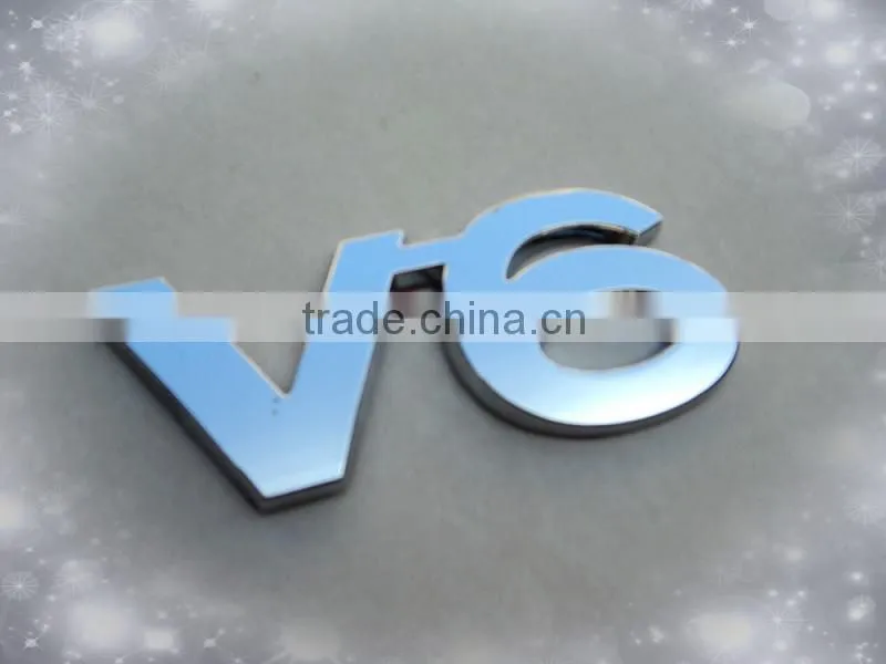 Chrome Plastic Custom sports car badges