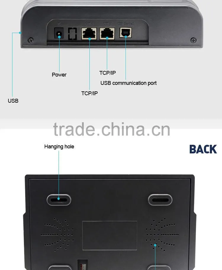 Ocean OC028 Finger Print Machine Biometric Time Attendance Employee Time Clock