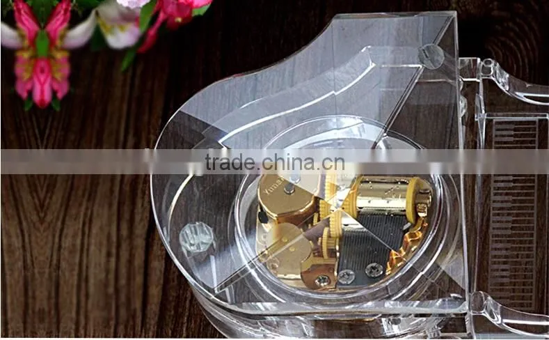 Beautiful Crystal Piano, AAA high quality crystal crafts