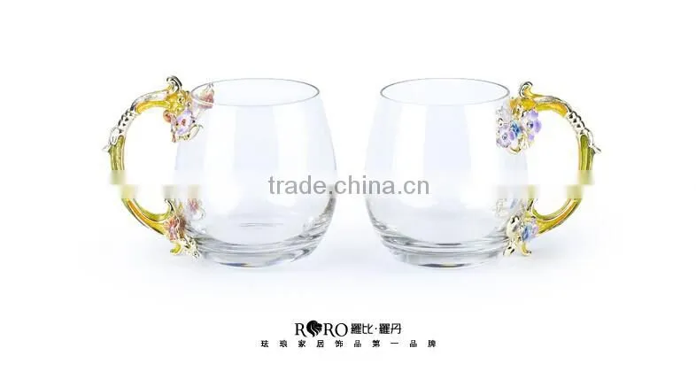 RORO 2014 New Design pewter craft tea cup couple water mug