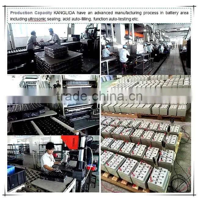 Factory direct sale kanglida AGM gel vrla rechargeable battery for UPS