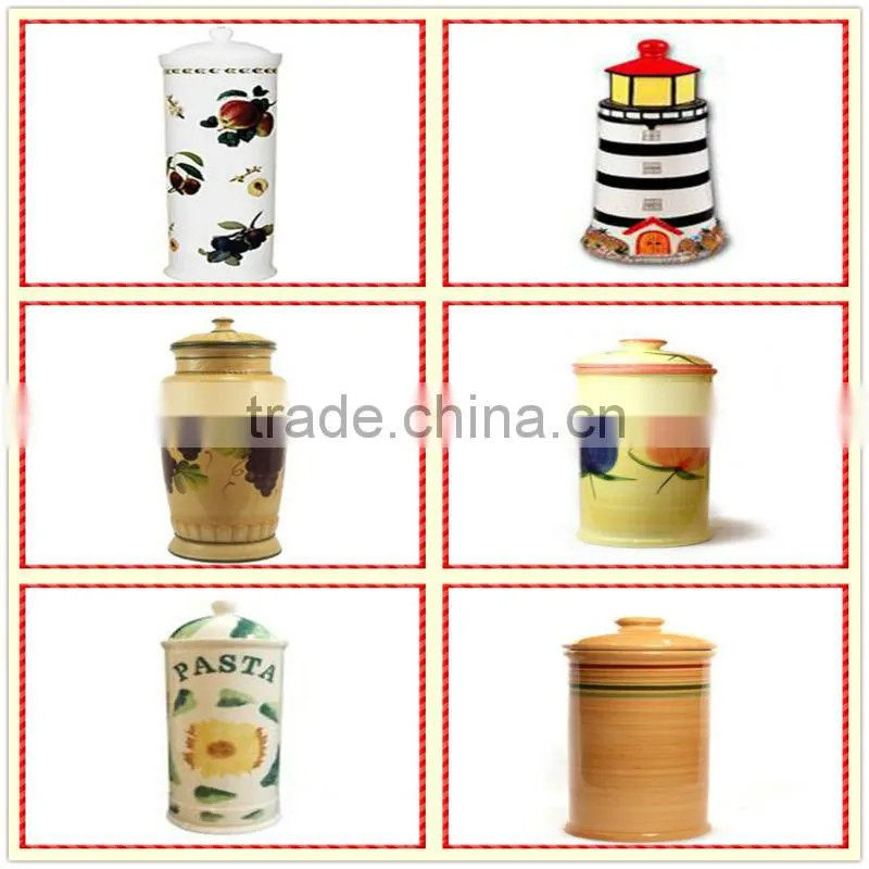 exquisite handmade beautiful ceramic Pasta Jar