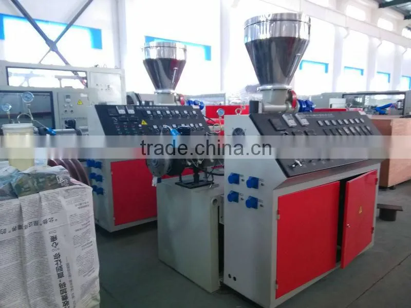 pvc extruder/ double screw extruder china supplier