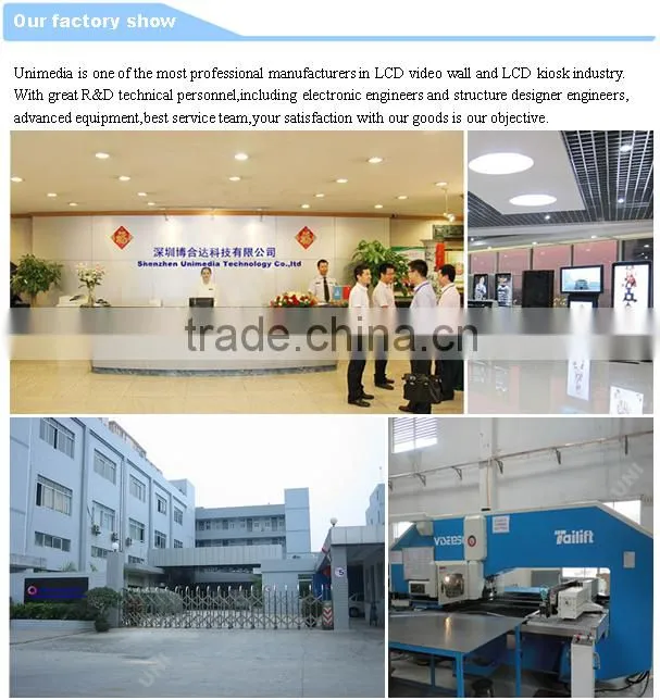 Elegant mall supermarket wall mounted 32 inch lcd advertising display