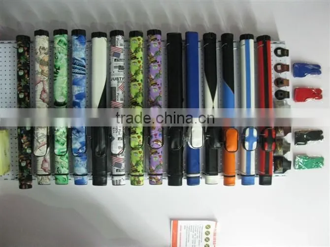 Protable billiard pool cue case with cue billiard accessories