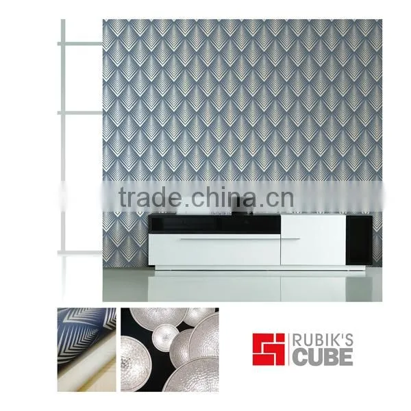 popular mordern pvc vinly wallpaper with DAMASK design