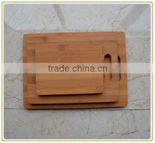 3 Piece Bamboo Cutting Board Set, For Meat & Veggie Prep, Serve Bread, Crackers & Cheese, Cocktail Bar Board