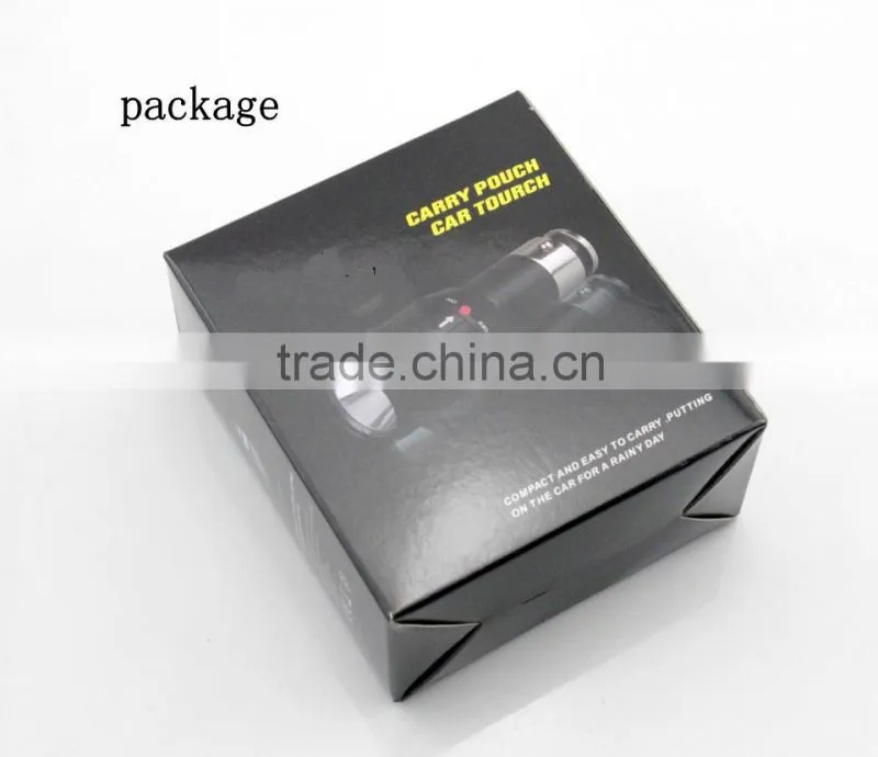 car socket cigarette lighter rechargeable led car lighter torch flashlight