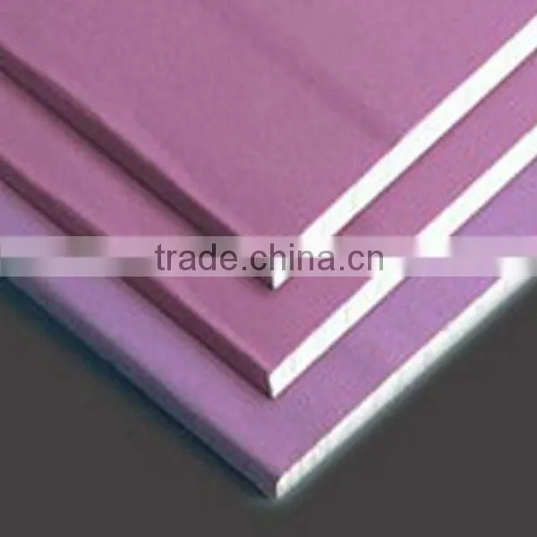 standard size gypsum Ceiling Moisture Resistant Plaster Board Drywall
