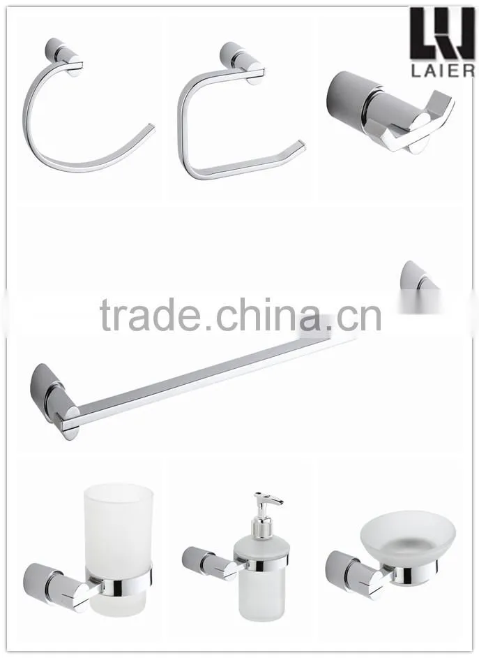 simple design zinc chrome bathroom accessories set soap dispenser 5138A