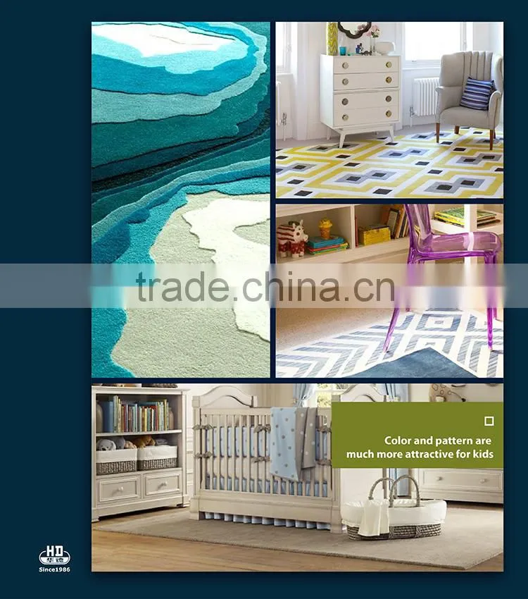 Popular Colorful Floral Design Digital Carpet for Baby Room