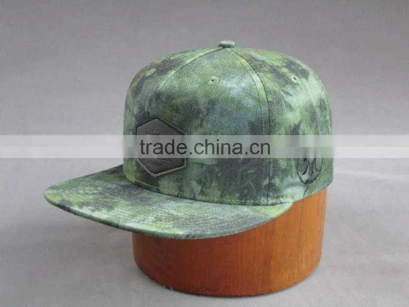 Customed 5- panel cotton twill Snapback Hat