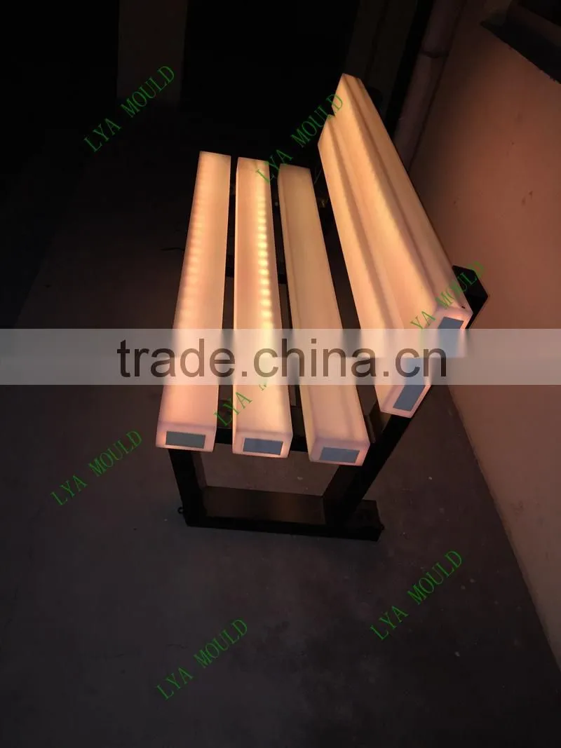 New LED Park Bench Garden Chair Plastic Material