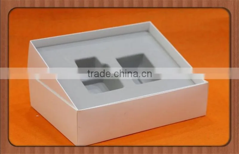 wholesale high quality luxury blister insert with flocking,PS flocking tray for personal care