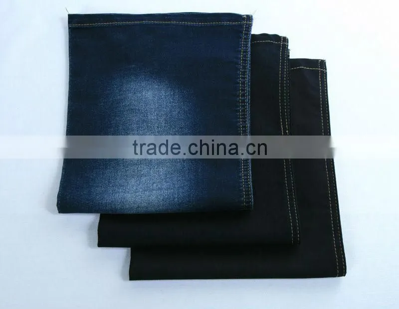 Denim Cloth Fabric Cotton Polyester Spandex Indigo+Grey 5.9 oz